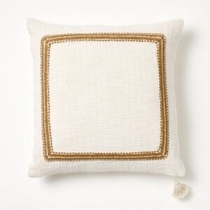 Embroidered Frame Square Throw Pillows from Threshold designed with Studio McGee
